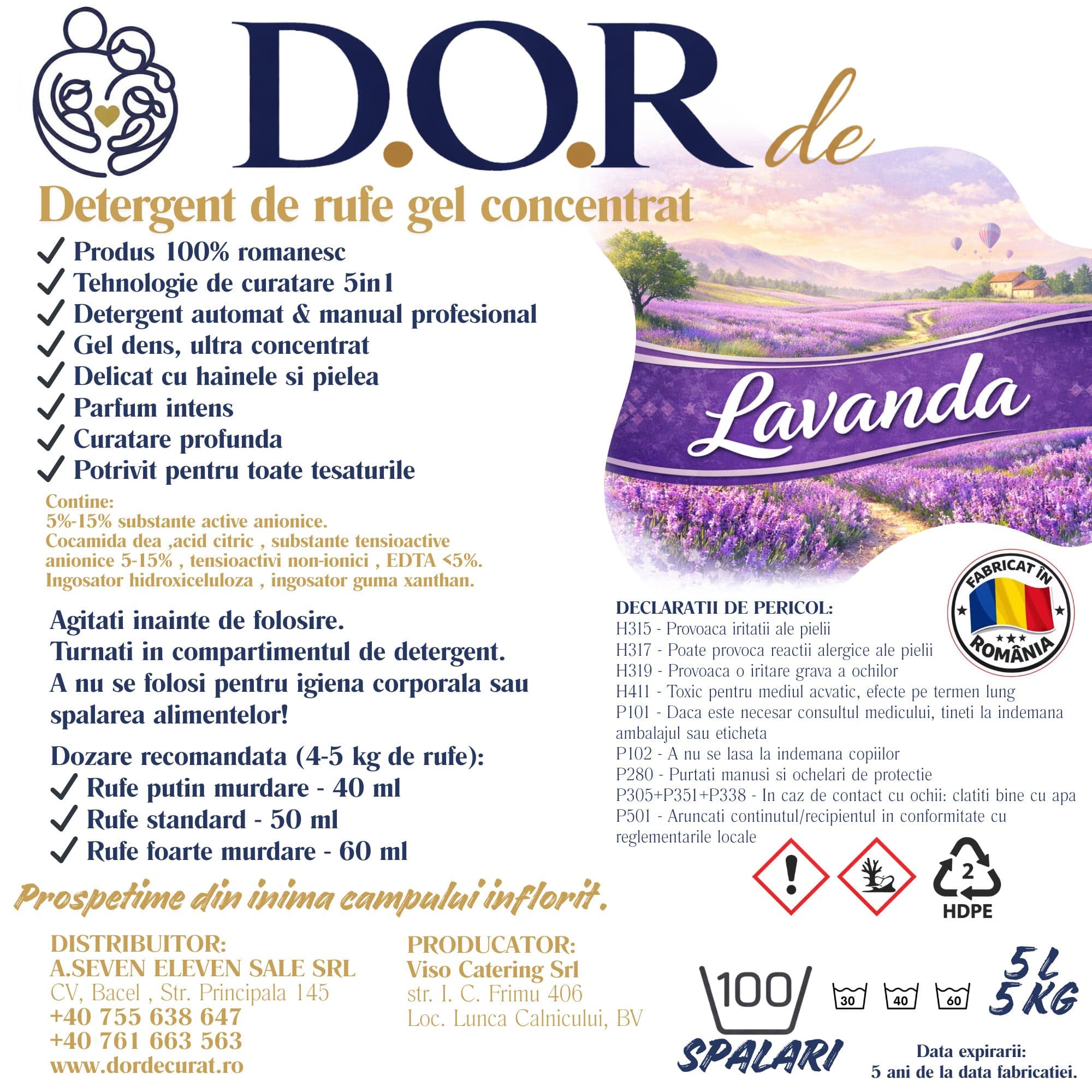 Detergent D.O.R de Lavandă 2